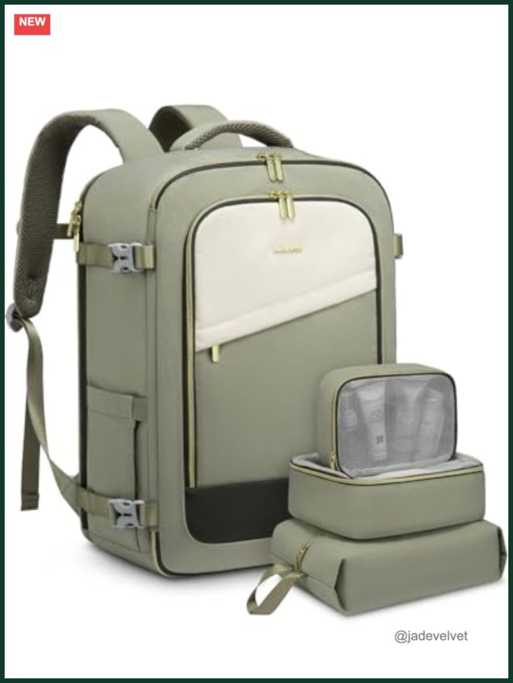 LOVEVOOK Travel Backpack for Women 40L Carry On Flight Approved Personal Item
